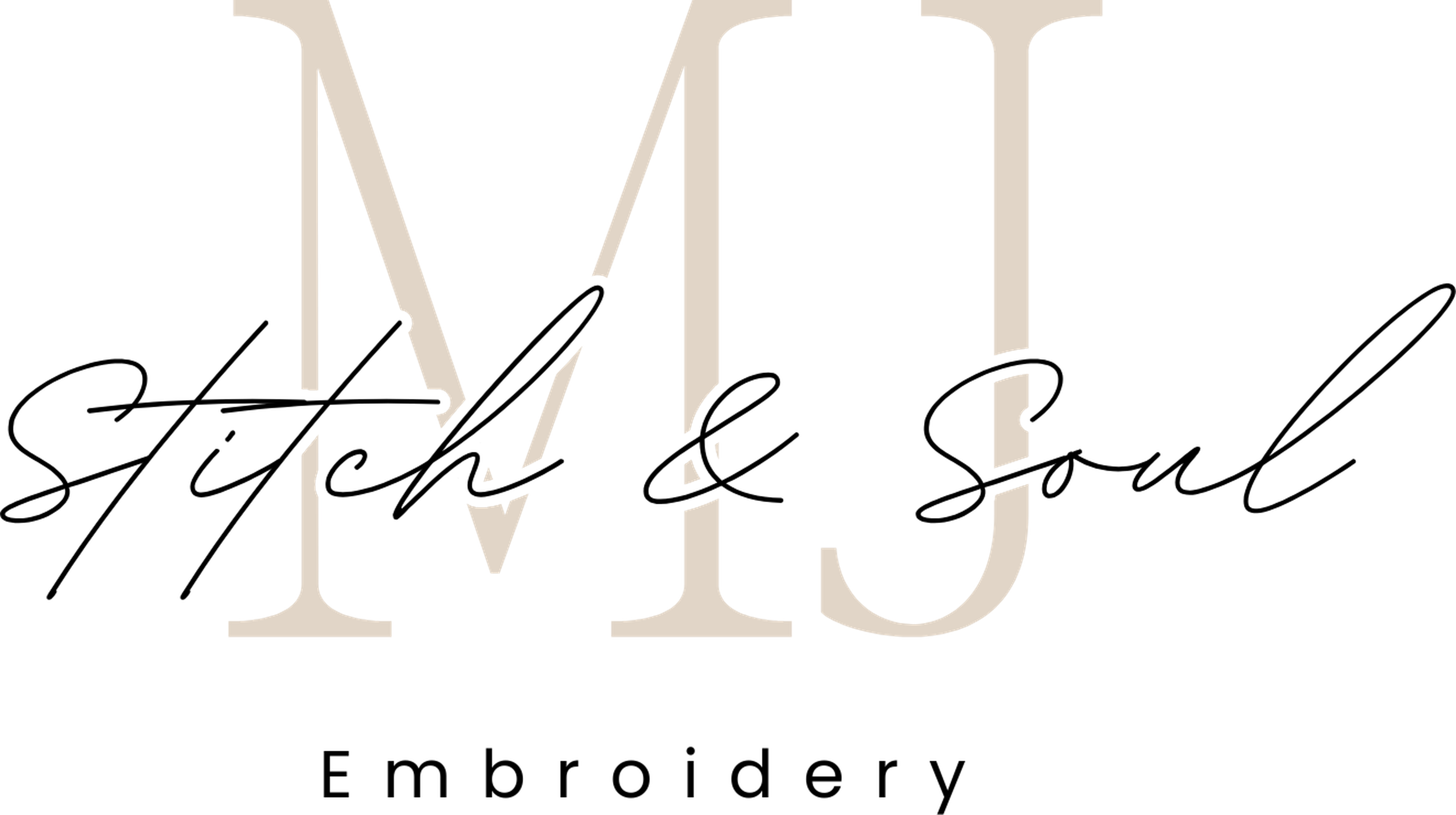 MJ Embroidery Logo